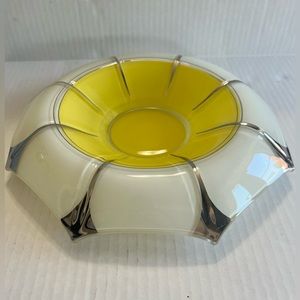 Vintage Indiana Glass Art Deco Flower Console